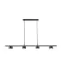 Nordlux Plafond Spot Clyde Metaal Zwart 16W 1180lm - 827 Zeer Warm Wit | IP20 - 3-Staps Dimbaar
