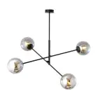Emibig Hanglamp Lineair Staal Zwart | Geschikt voor 4x E14 - Max 10W